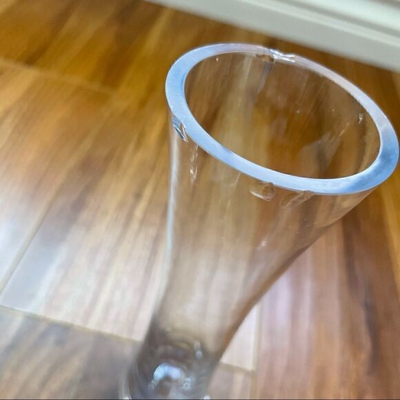 Set of 3 Narrow Fluted Glass Vases - Picture 5 of 7